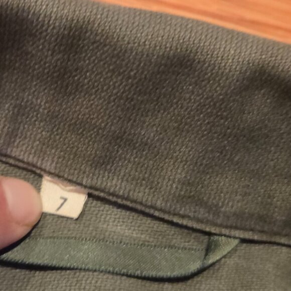 Wahler German Army Military Olive Green Field Shirt Womens Size 7 Grunge 1990s - Picture 8 of 14